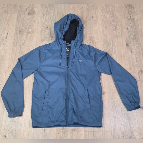 Volcom Men's Slate Blue Windbreaker Jacket - Picture 1 of 4